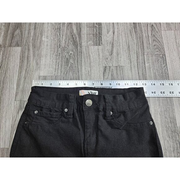 YMI Skinny Jeans Womens Medium Black Stretch Mid Rise 5 Pocket Pants - Picture 7 of 11